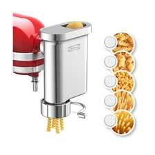 Metal Gourmet Pasta Press Attachment for Kitchenaid Stand Mixer, Pa... Fast Ship
