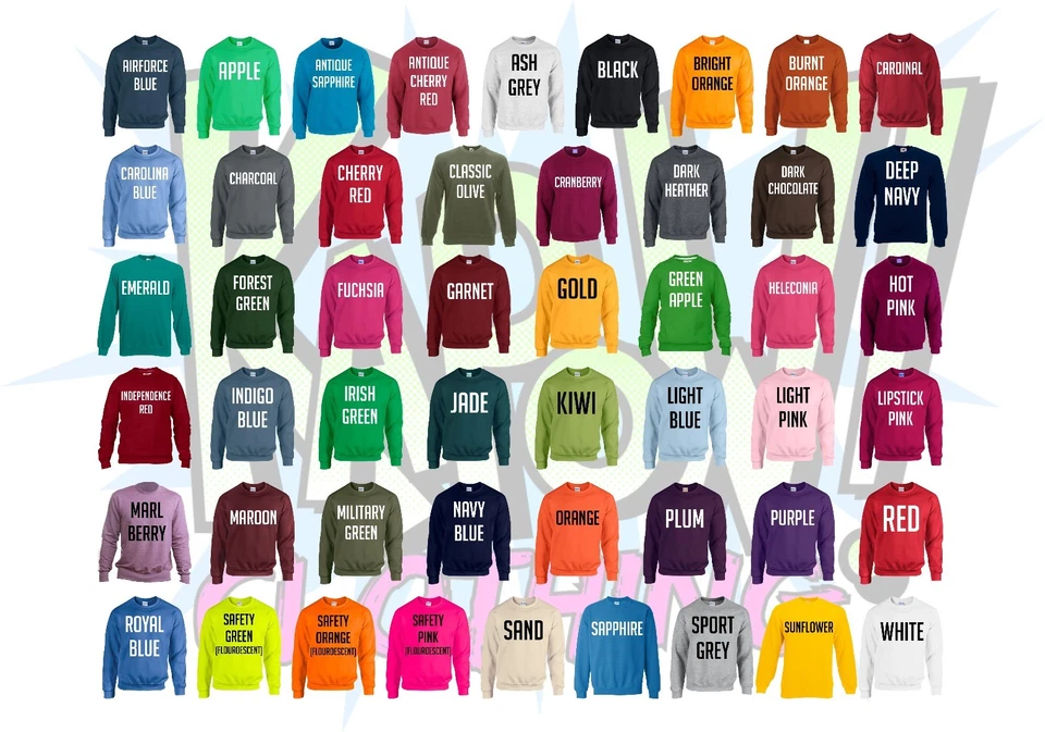 Custom Personalised Unisex Printed SWEATSHIRT Jumper Name Workwear-Yr text/logo3 - Image 2 of 4