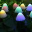 thumbnail 5  - Solar Mushroom Fairy String Lights Outdoor Garden Ornament Statues Yard Decor
