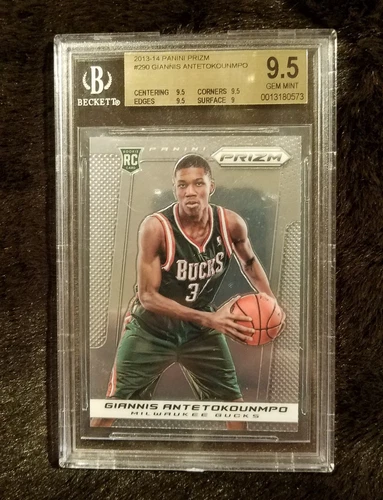2013-14 panini prizm rc giannis antetokounmpo# 290..9.5Gem!