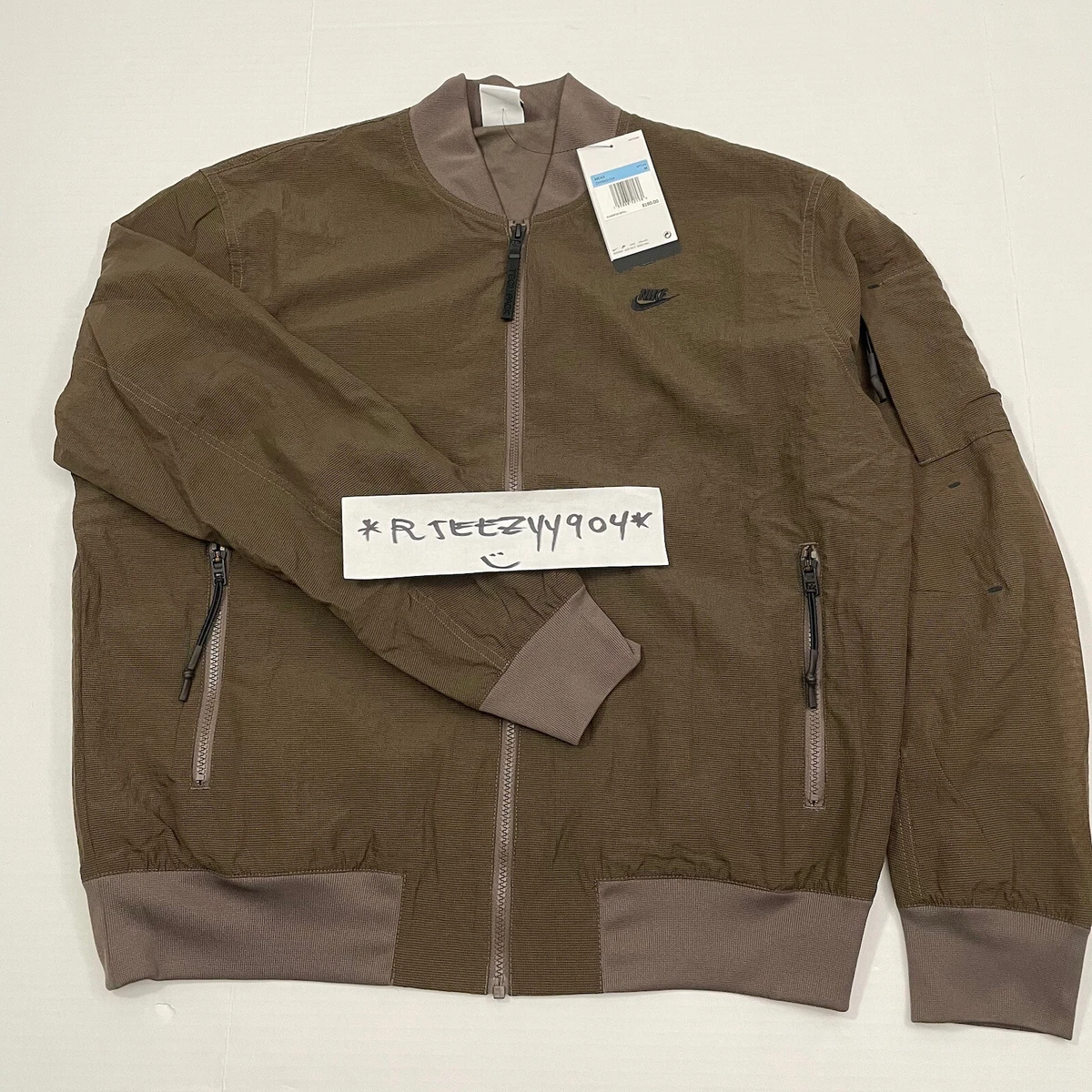 nike khaki bomber jacket