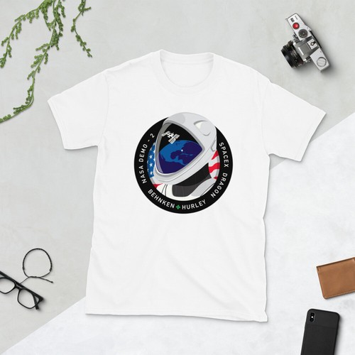 Mission Patch Crew Dragon Demo-2 NASA Spacex T-Shirt | US Space Force - Picture 8 of 13
