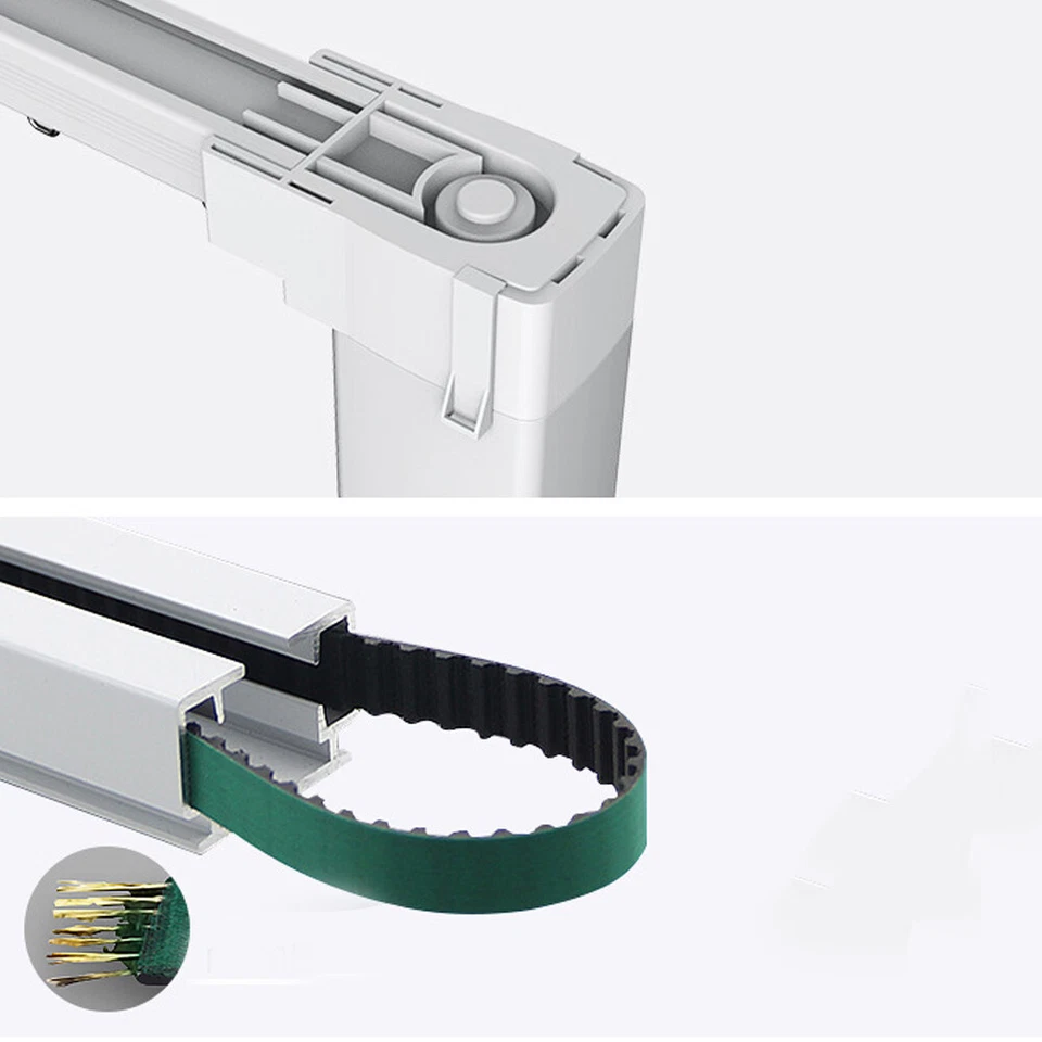 2-6米电动窗帘杆轨道系统窗帘智能窗帘带遥控器 — 第 3/4 张图片