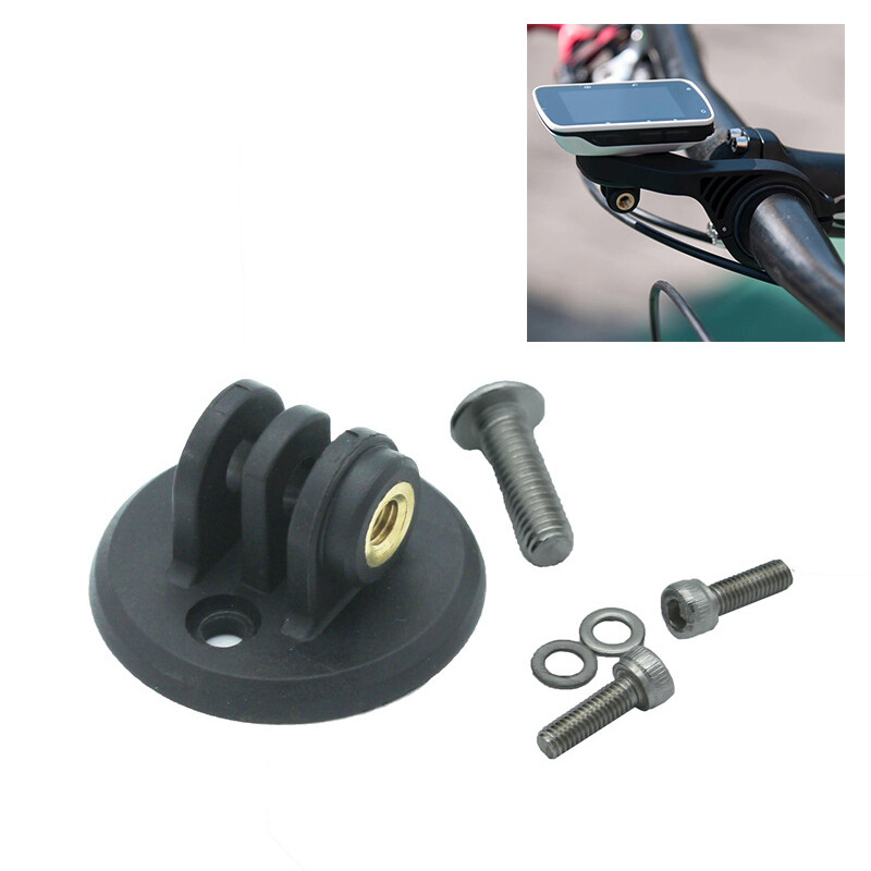 Kit Support Adaptateur Pour Caméra Garmin/Bryton – Compatible Monture GoPro – Noir Nylon – Pour Vélo