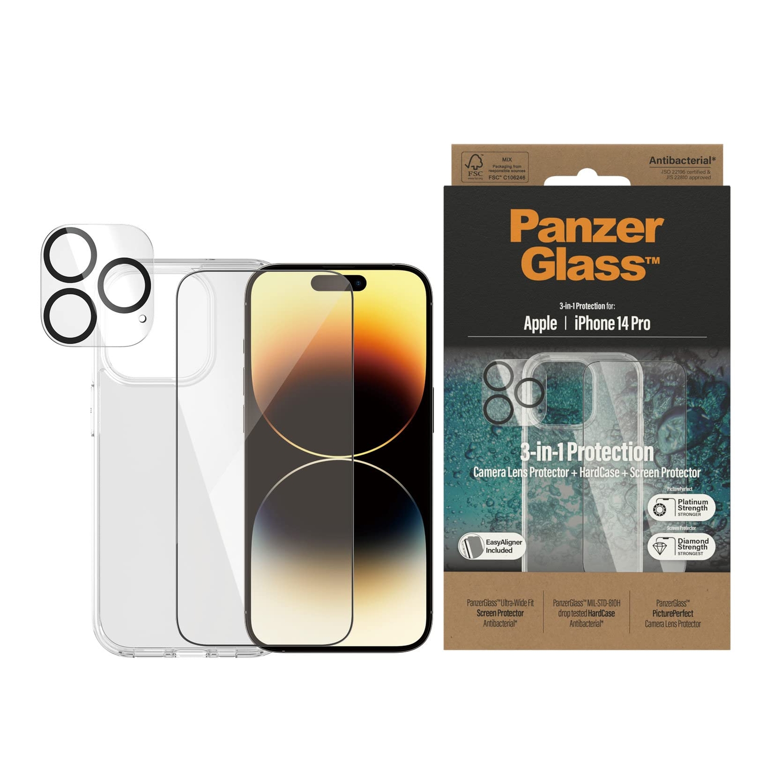 PANZER GLASS IPHONE 14 PRO BUNDLE ACCS (M6W)
