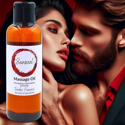 TENDER ESSENCE Sensual Massage Oil 100ml Sex Erotic Romantic Aphrodisiac Natural Lubricant Body