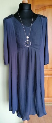 NOA NOA Viscose Blend 3/4 Sleeve Lined Dress , Size L ,Good condition !