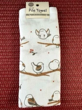 New Tenugui 100% cotton Japanese Face Towel  Shimaenaga Long-tailed Tit Japan