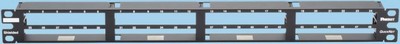 Panduit Verteilerfeld 48-Port 1 HE QSP48HDBL schwarz Kupfer Verteilerfeld