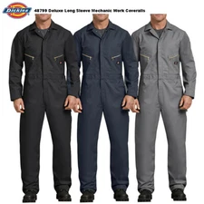 Dickies Men's Coverall Deluxe Blend Long Sleeve Jumpsuit Uniform Workwear 48799