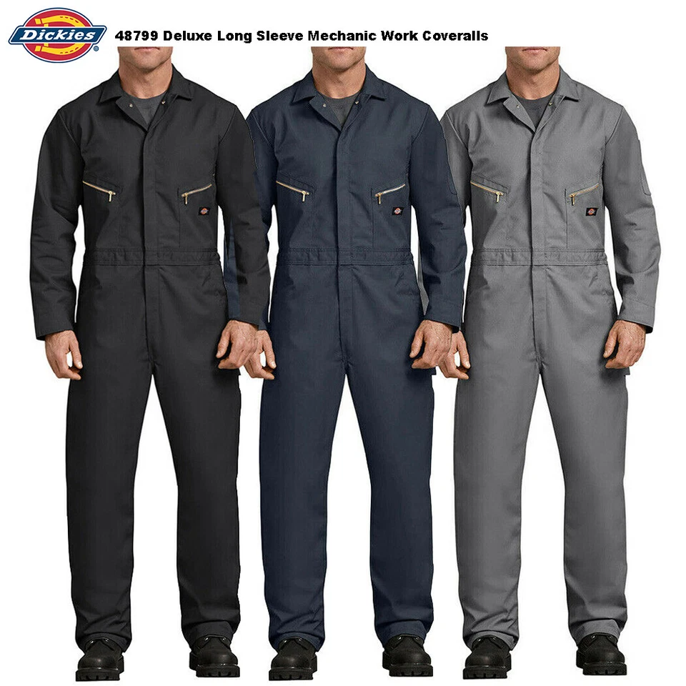 Mono Dickies Para Hombre Mezcla De Lujo Manga Larga Mono Uniforme Ropa de Trabajo 48799