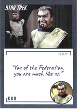 2020 STAR TREK TOS ARCHIVES & INSCRIPTIONS #41 Kor Var. 19 of 31