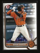 ADRIAN SUGASTEY 2022 Bowman 1st Prospects Base Card San Francisco Giants #BP-19