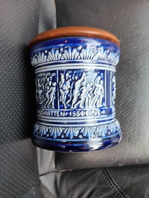 Vintage Tobacco Jar/Humidor-Marzi & Remy-Made in Germany