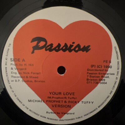 Michael Prophet & Ricky Tuffy ~ Your Love ~ Passion Excellent Condition