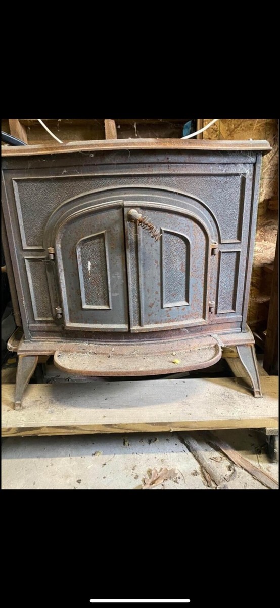 Used Olympic Crest II Cast Iron Wood-Burning Stove | eBay