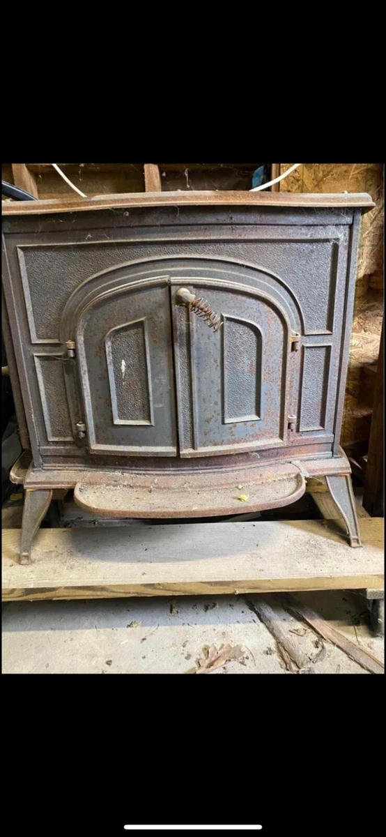 Used Olympic Crest II Cast Iron Wood-Burning Stove | eBay