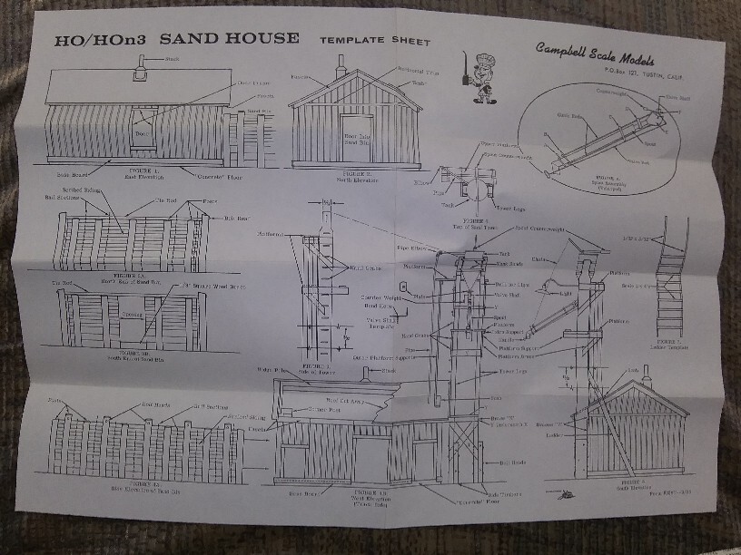Vintage Campbell #358 Sand House HO-HOn3 Scale Model Kit (new old
