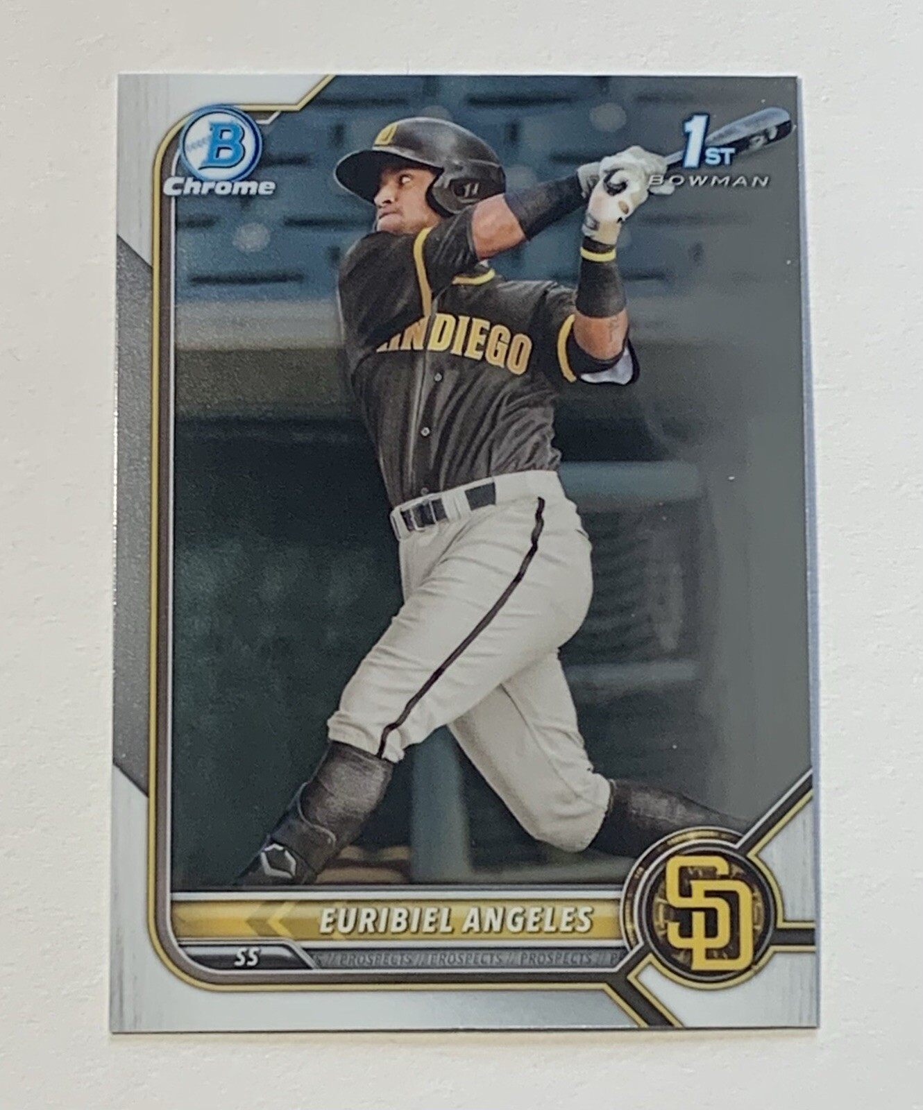 2022 Bowman Chrome Euribiel Angeles Bowman 1st RC #BCP-32 San Diego Padres