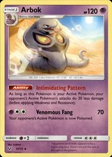 Pokemon TCG Card Arbok Shining Legends 37/73
