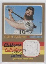 2020 Topps Heritage Clubhouse Collection Relics Gold 68/99 Charlie Blackmon 0ge3