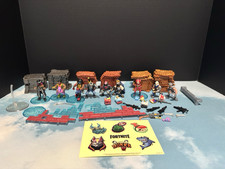 Fortnite Mega-Fort Parts for the fort and 9 Mini Figure lot and weapons