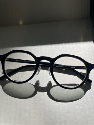 Jins J!NS Eyewear UCF 22A-184AA Black Keyhole Eyeglasses 48/23