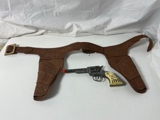 Vintage RARE Daisy Western Flip Up Cap Gun Metal And Plastic With Holder
