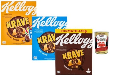 Krave Mix 3x410g Choco Nut Milk Dark knusprige Cerealien Vorrat +Polpa