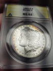 1880-O Morgan Silver Dollar ANACS MS 62 Smoky Toning VAM-39