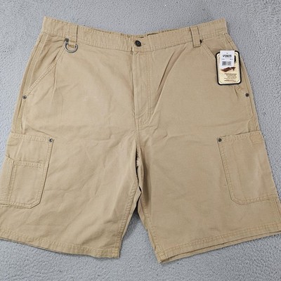C.E. Schmidt Workwear Shorts Mens 42 Khaki Cargo Utility D-Ring Pockets Outdoor