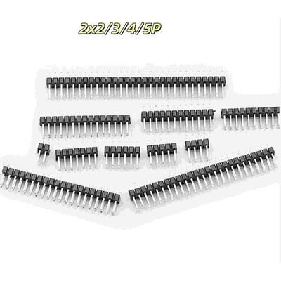 Stiftleiste mit Doppel Reihig Pins 2x2/3/4/5P bis 40P Header male RM 2,54 mm