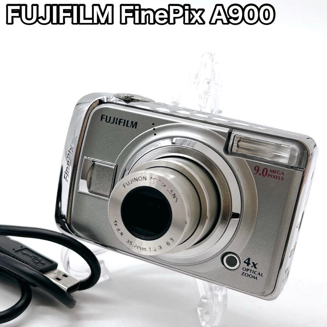 未使用級 FUJIFILM FinePix A900 乾電池式 FUJIFILM（フジフイルム） フジ Fujifilm FINEPIX A900 シルバー 4x