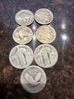 Lot Of 4Buffalo Nickels No Date - 3 Standing Liberty Quarters No Dates