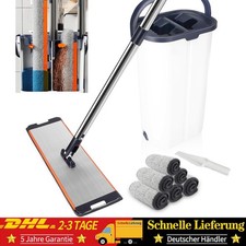 Wischmopp Set Mit Eimer Bodenwischer Set Wischmop+6 Mikrofaserpad Putzlappe