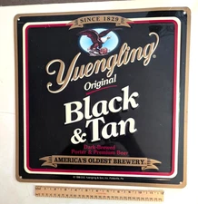 Yuengling Black & Tan Beer Metal Sign 16" x 16"