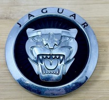 2012-2015 Jaguar Xf Front Grille Growler Emblem Badge Logo Chrome Black Oem