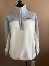 Vineyard Vines Quilted Harbor Fleece 1/4 Zip Pullover Size L