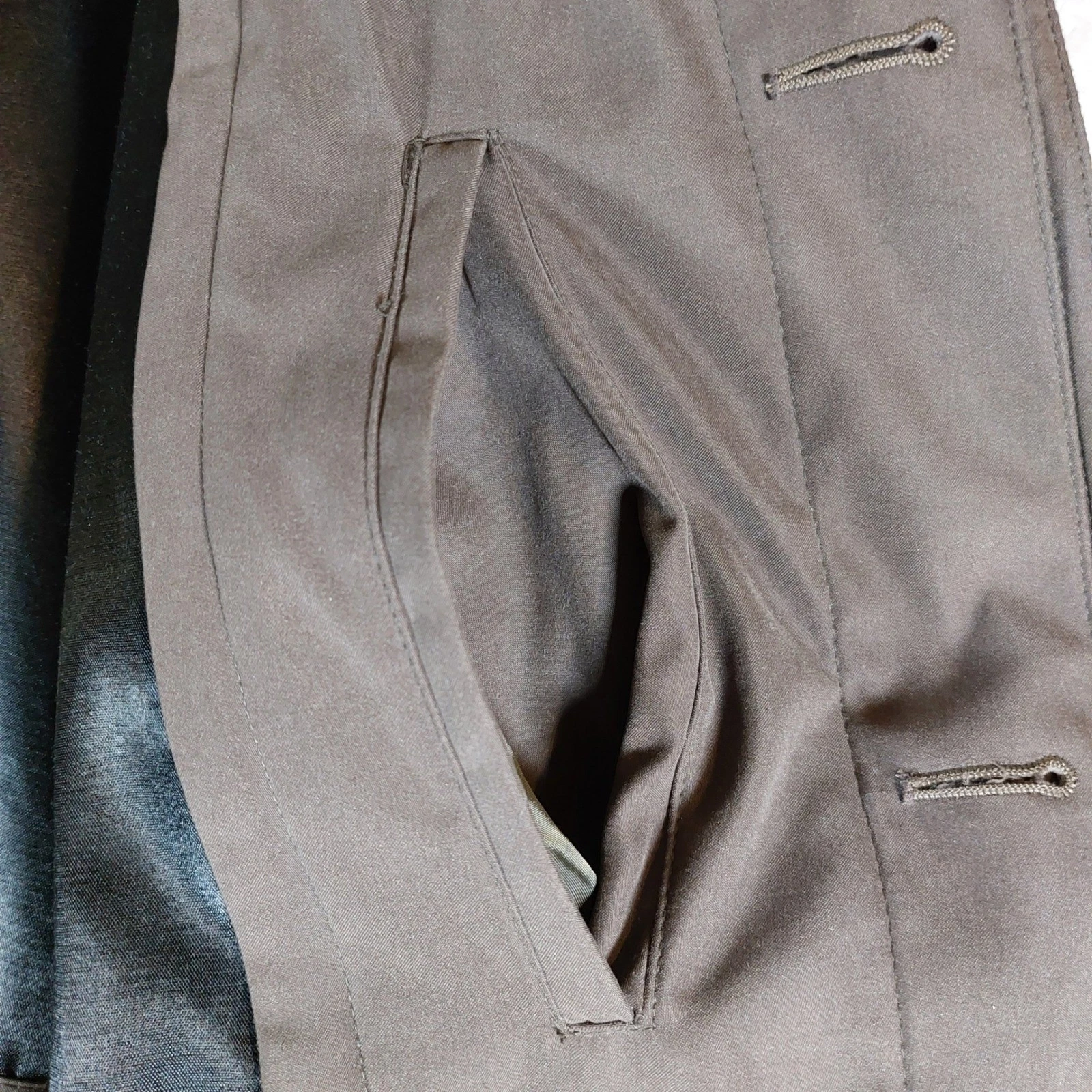 Bill Blass Vintage 90s Trench Coat Men 48 Reg Belted Zip Out Liner Rain Overcoat image 7