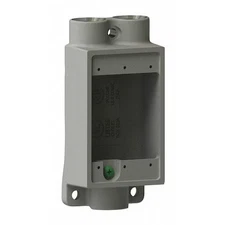 Hubbell Killark Fscc-2M Electrical Box, 18 Cu In, Fscc Box Type, 1 Gang,