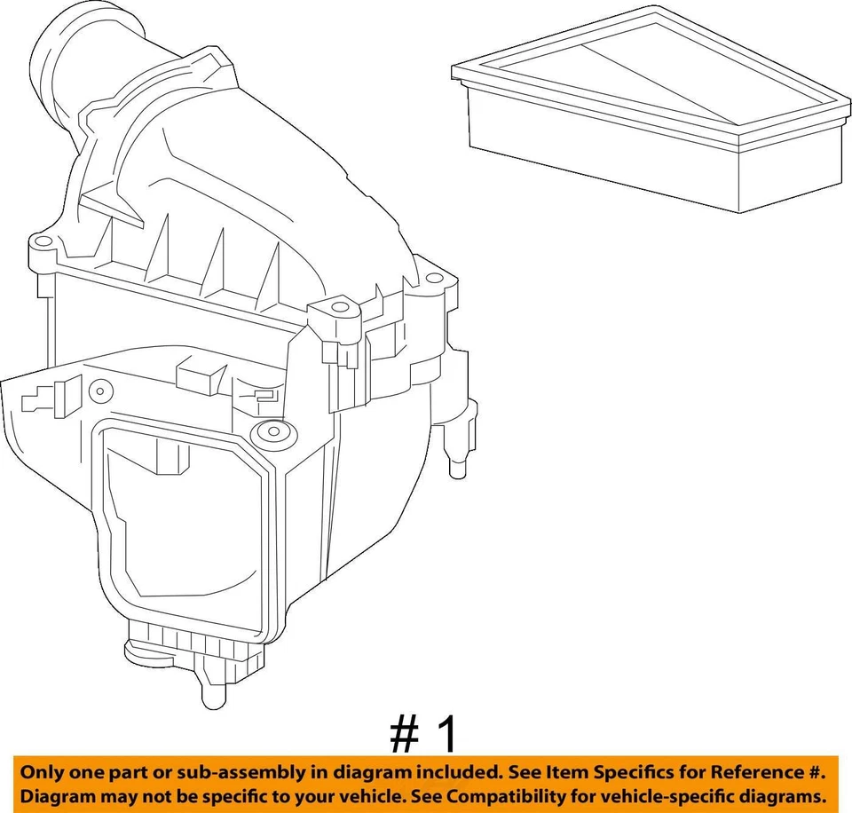 Used Air Cleaner Assembly fits: 2015 Mercedes-benz Mercedes cla-class 156 Type G Foto 4 de 4