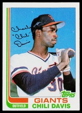 1982 Topps Traded SET-BREAK #23T Chili Davis EX or Better, (HUCK'S)