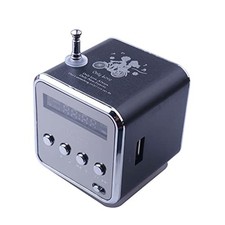 Mini Bluetooth Speaker, Wireless Music Player Portable FM Radio Speakers Black