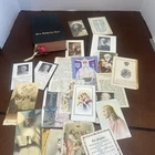 1913 Copyright Blessed Sacrament Book Benziger Brothers & A Ton Of Prayer Cards