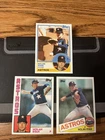 1983, 1984 and 1985 Topps Nolan Ryan (3) card lot in NM Condition