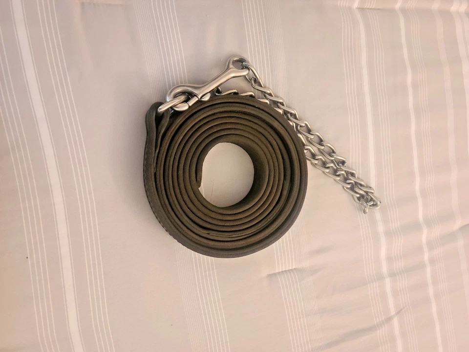 Beautiful Show Halter Quality Leather Silver Stones Full Size Horse EUC - Image 3 of 4