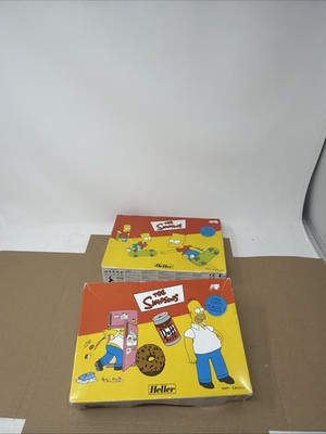 Heller - The Simpsons - Homer and Bart Simpson Lot of 2 Plastic Model Kits 1999