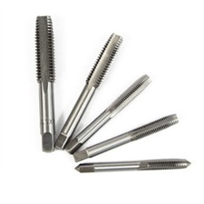 5pcs Machine Screw Thread Plug Tap Set Metric HSS Spiral Point M3 M4 M5 M6 M8