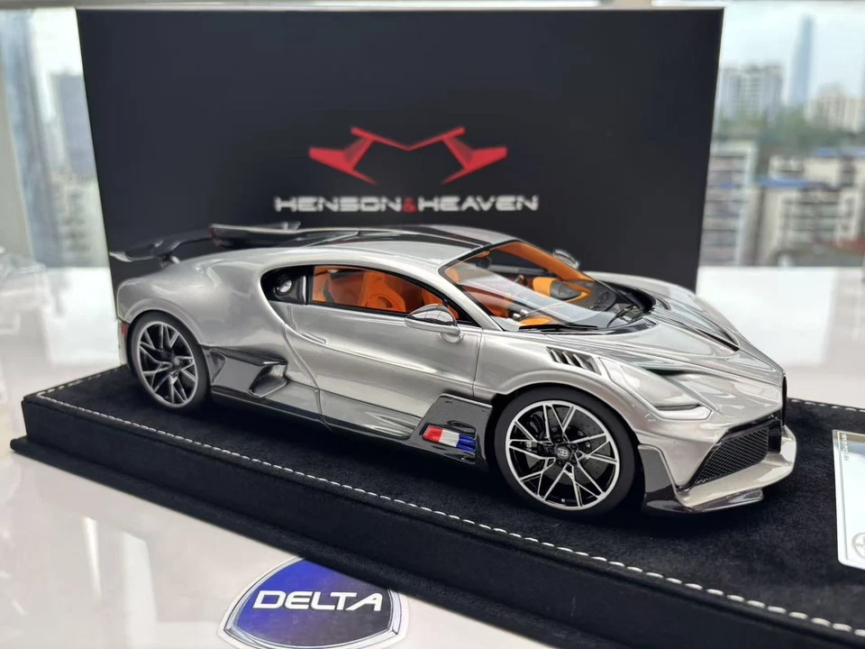 1/18 Henson & Heaven HH Model Bugatti Divo Sliver - Image 2 of 4