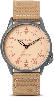 Columbia Herrenuhr mit beigem Zifferblatt und beigem Armband CSS15-010